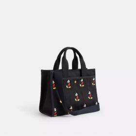 Disney X Coach Cargo Tote-tasker 26 med Mickey Mouse i regenerativt bomuldslærred