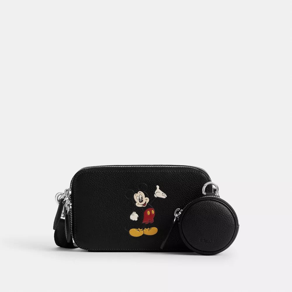 Disney X Coach Charter Slim crossbody-taske med Mickey Mouse