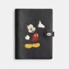 Disney X Coach-notesbog i regenereret læder med Mickey Mouse