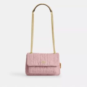 Elodie crossbody-taske 18 i Loved Denim med quiltning