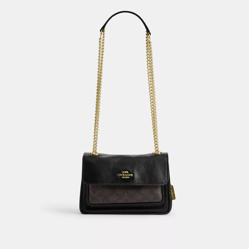 Elodie crossbody-taske 18 i Signature Canvas