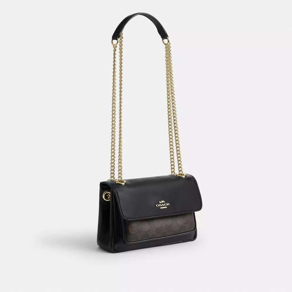 Elodie crossbody-taske 18 i Signature Canvas