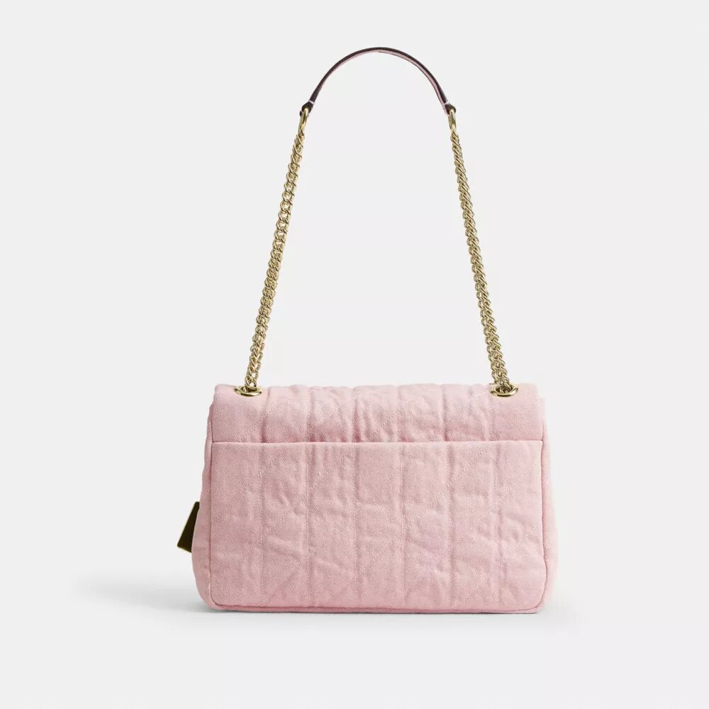 Elodie crossbody-taske i Loved Denim med quiltning