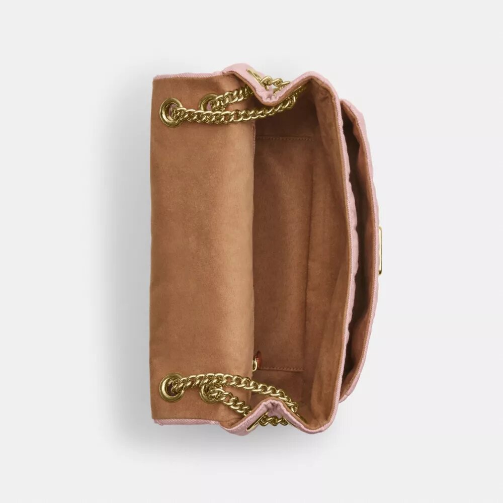 Elodie crossbody-taske i Loved Denim med quiltning
