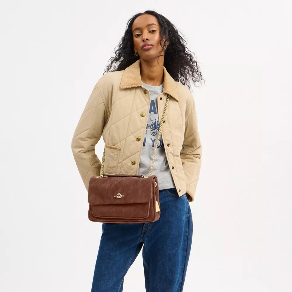 Elodie crossbody-taske med quiltning
