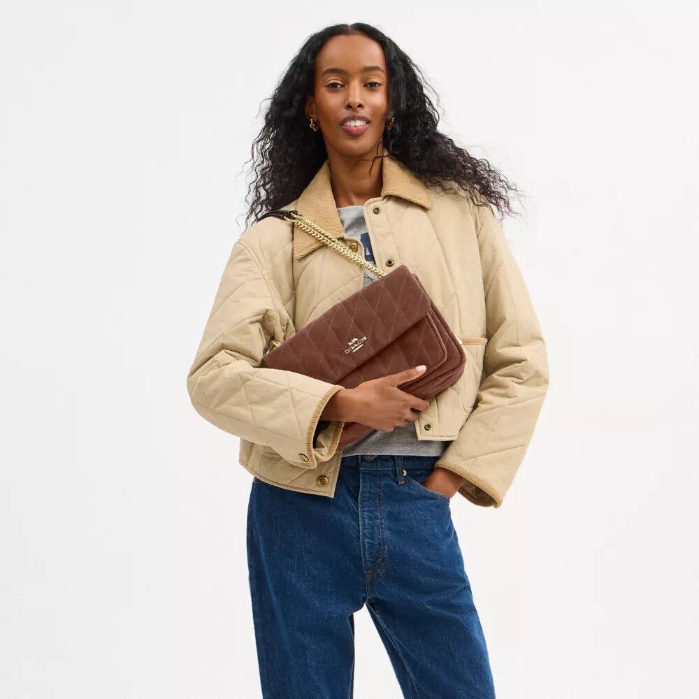 Elodie crossbody-taske med quiltning