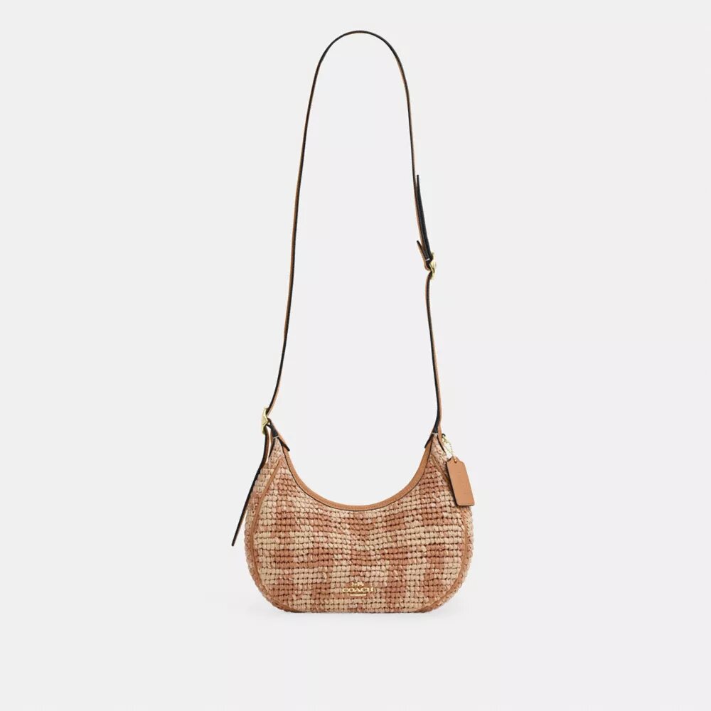 Emily skuldertaske med gingham-mønster
