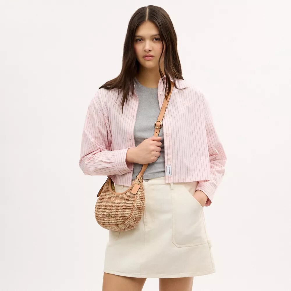 Emily skuldertaske med gingham-mønster