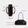 Empire Carryall-tasker 34 i patineret læder