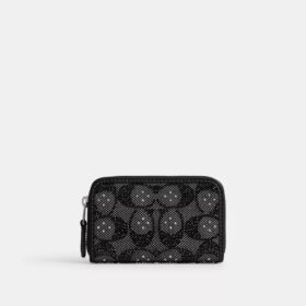 Essential lille kortetui med lynlås hele vejen rundt i Crystal Signature Jacquard