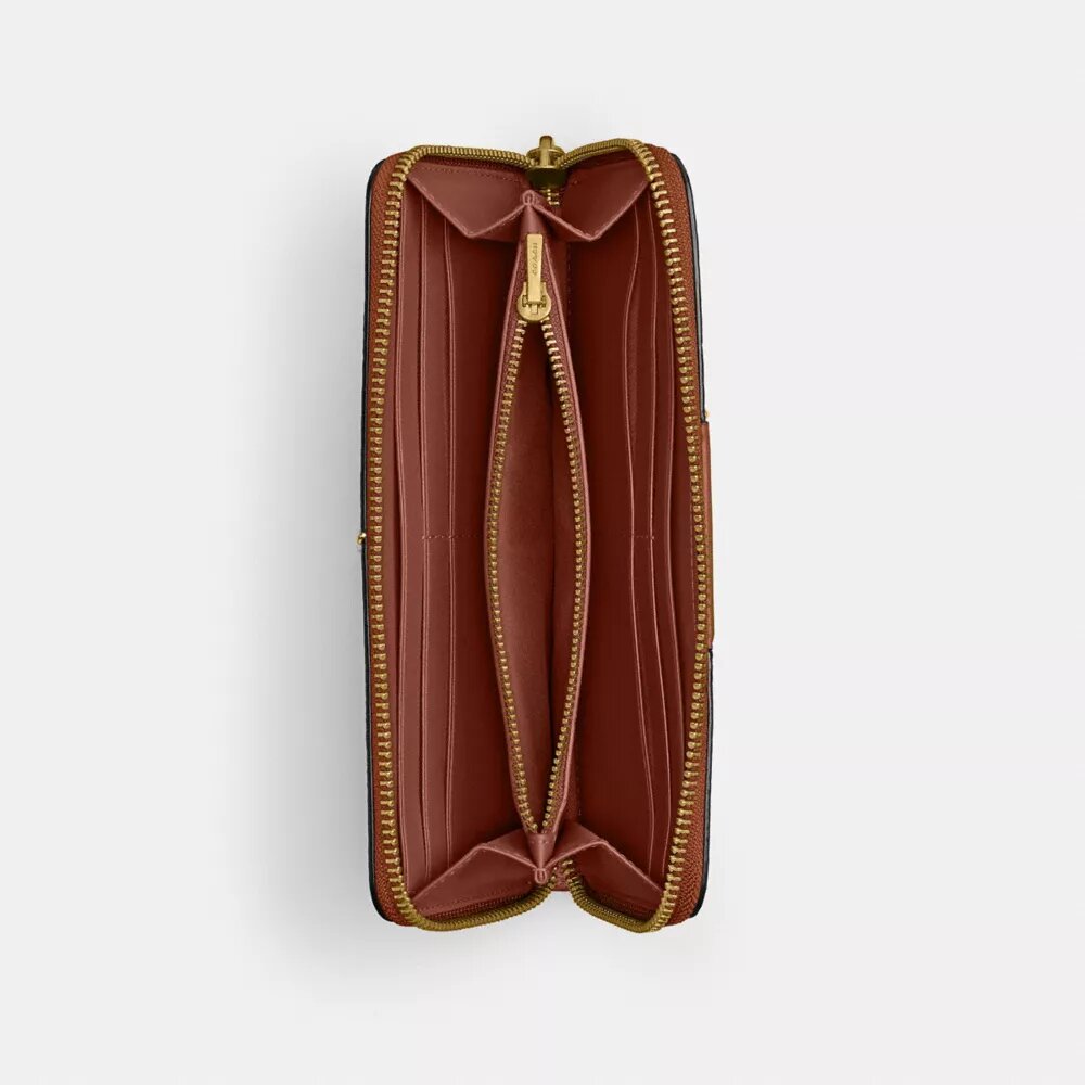 Essential Slim Accordion Zip-pung i Signature Canvas