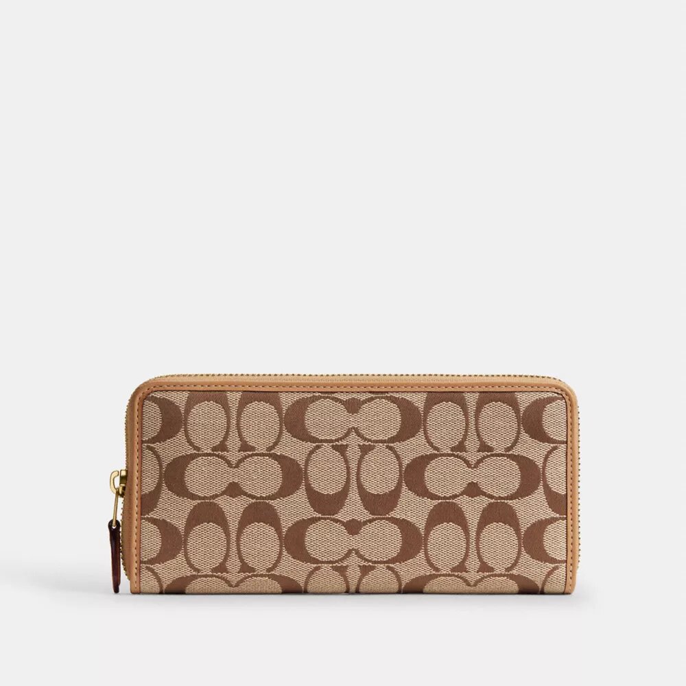 Essential Slim Accordion Zip-punge i vores signatur-jacquard