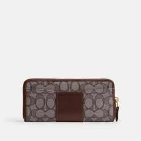 Essential Slim Accordion Zip-punge i vores signatur-jacquard