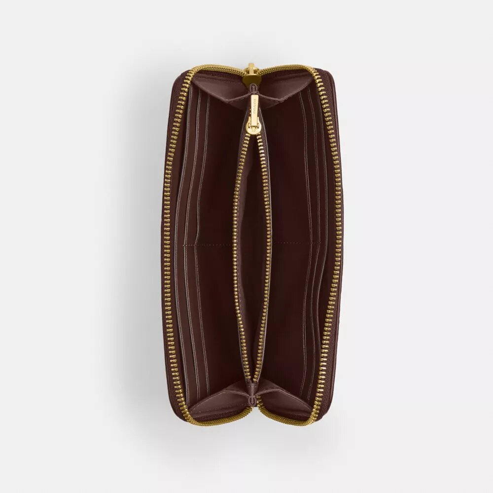 Essential Slim Accordion Zip-punge i vores signatur-jacquard