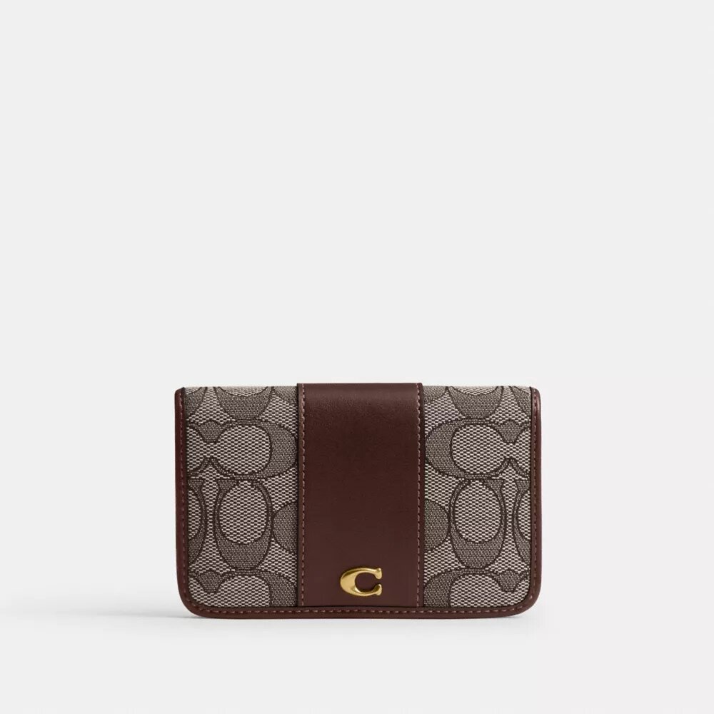 Essential Slim-kortholder i signatur-jacquard