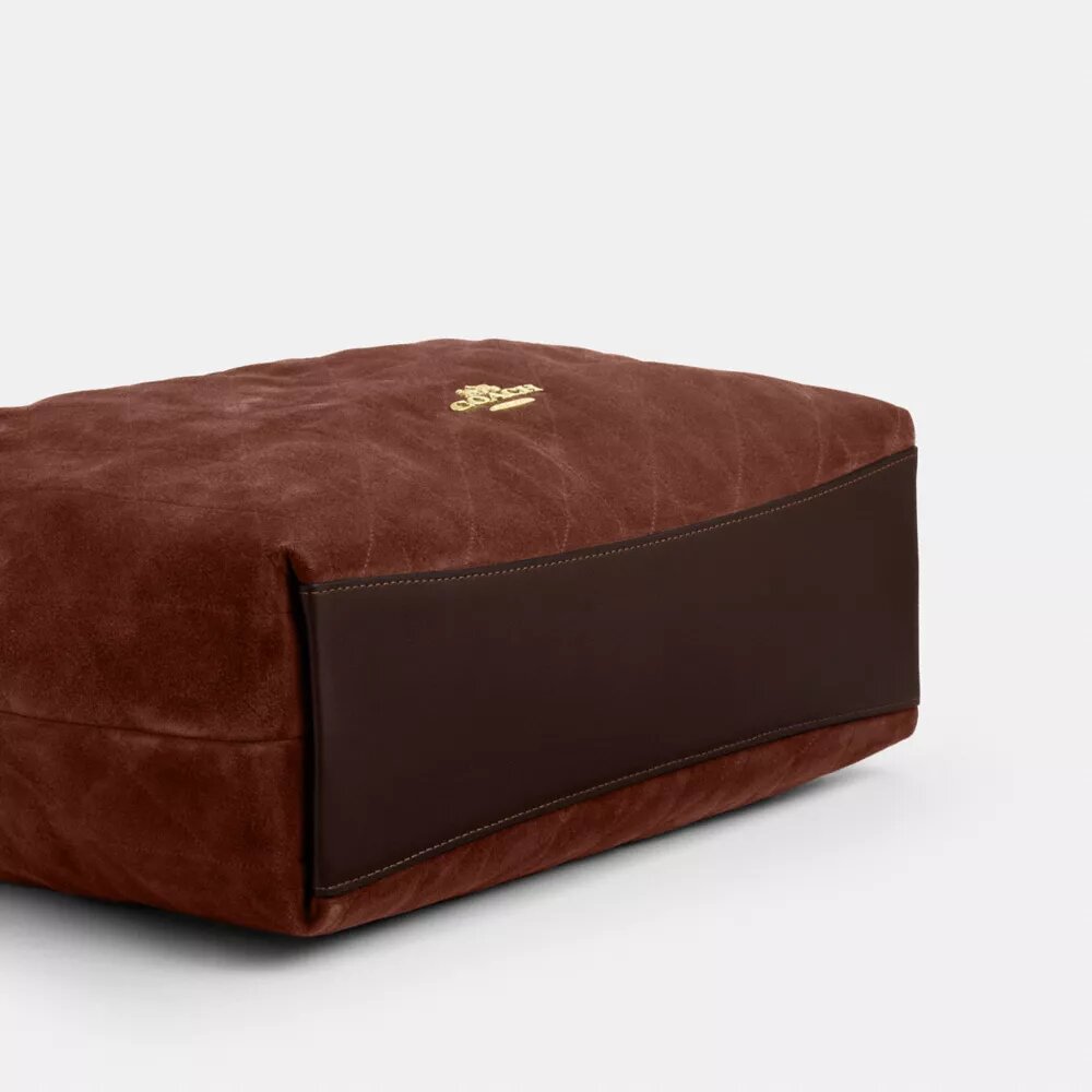 Evelyn stor skuldertask med quiltning