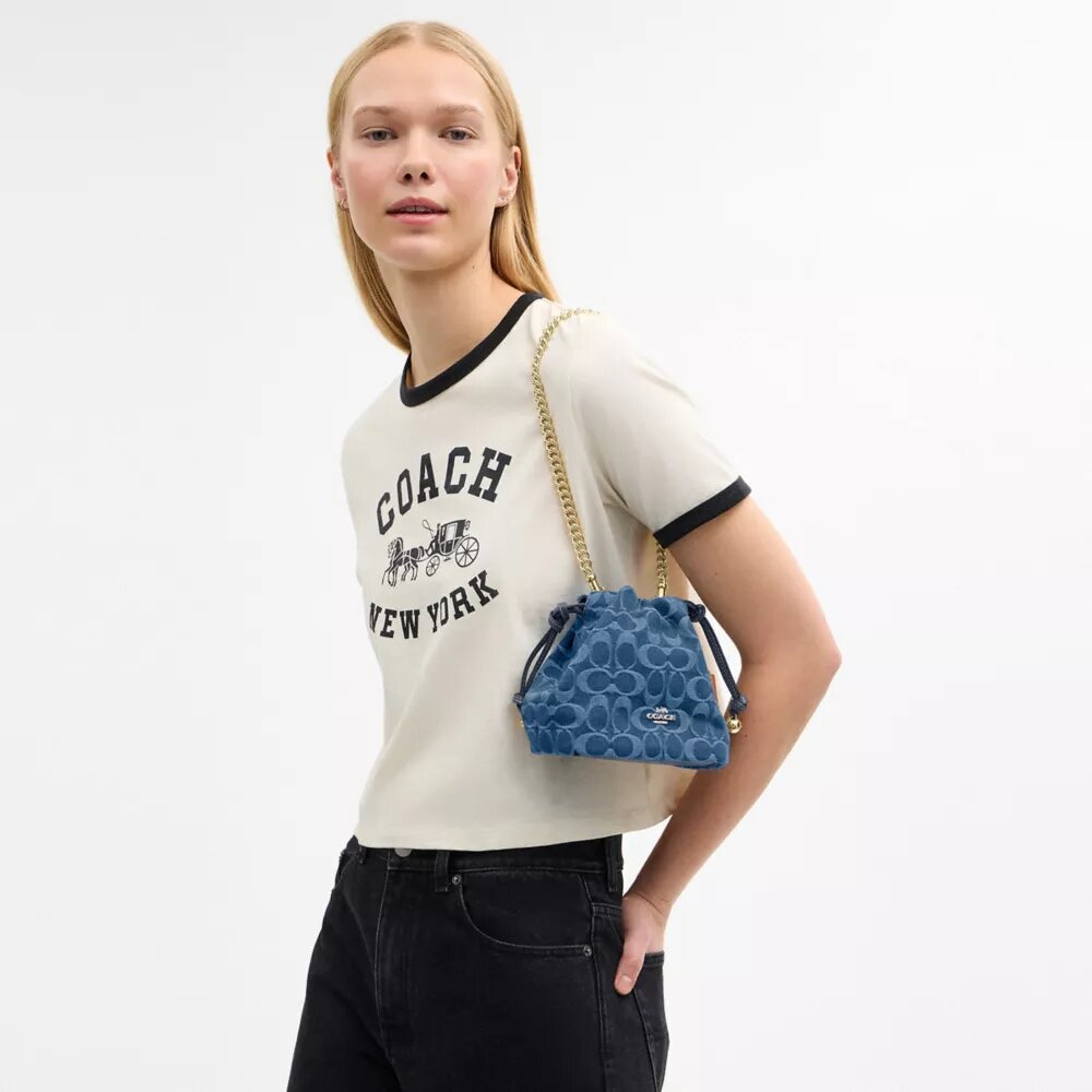 Faye Minitasker i signaturdenim