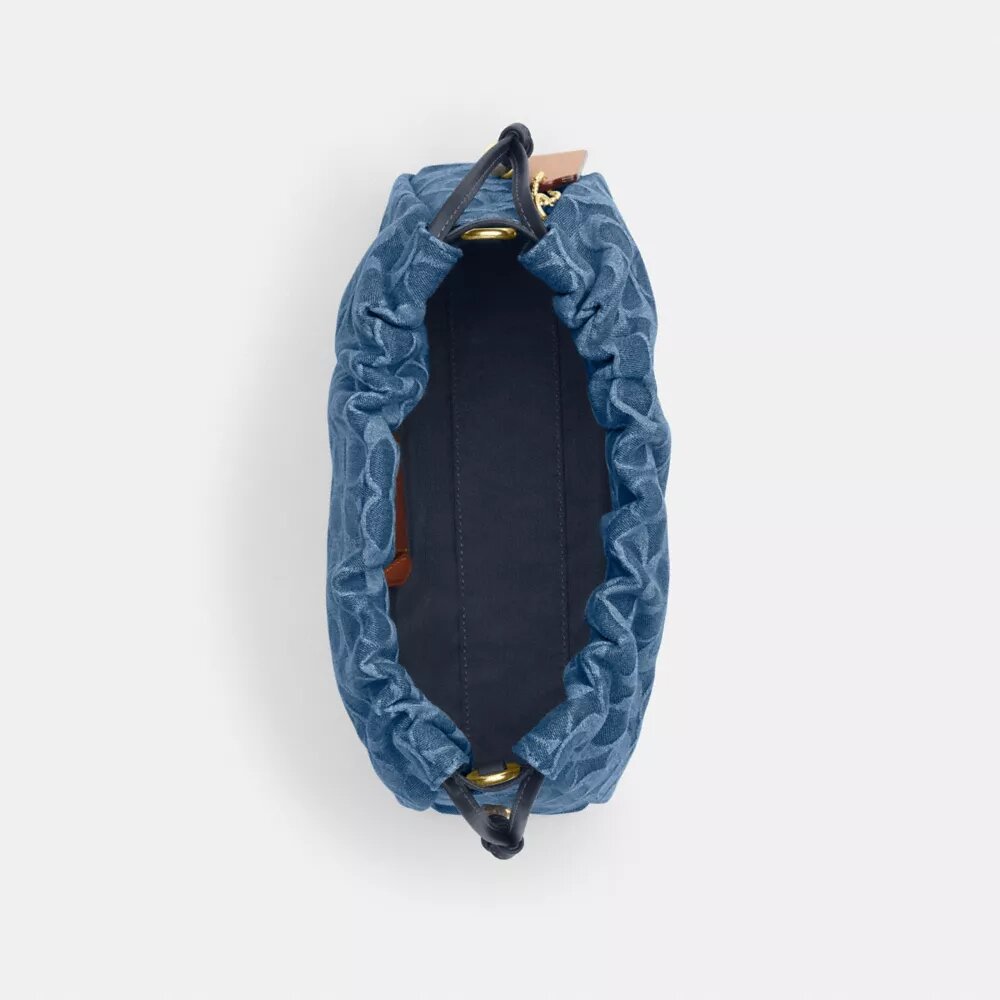 Faye skuldertaske i signaturdenim