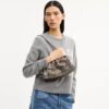 Faye skuldertasker i signatur-jacquard med blomsterbroderi