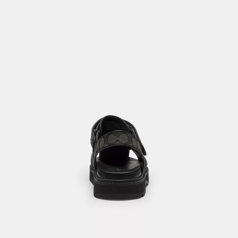 Fisherman-sandaler i signatur-jacquard