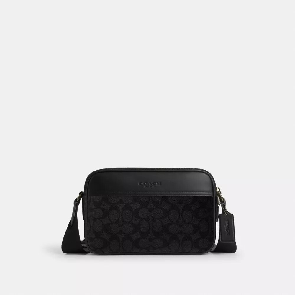 Graham crossbody-taske i Signature Canvas
