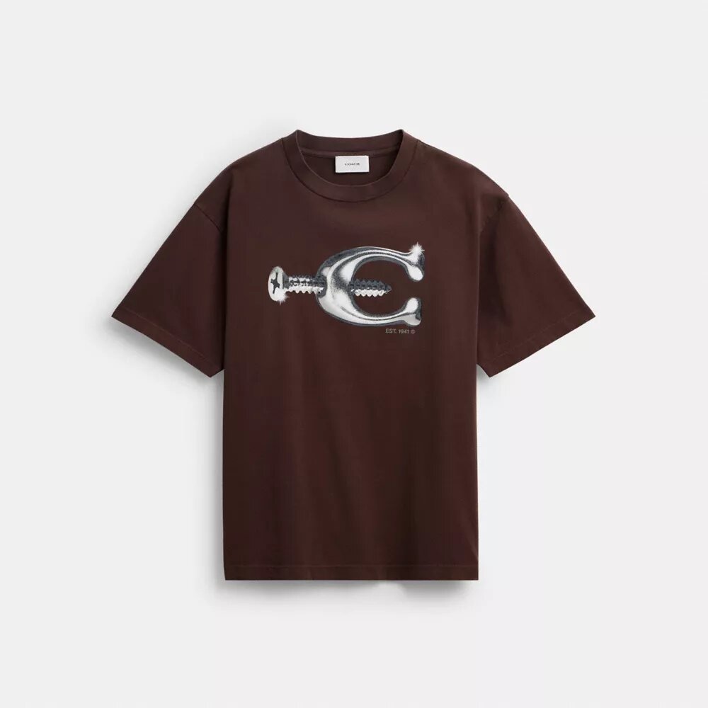 Hardware T-shirt i afslappet pasform af økologisk bomuld