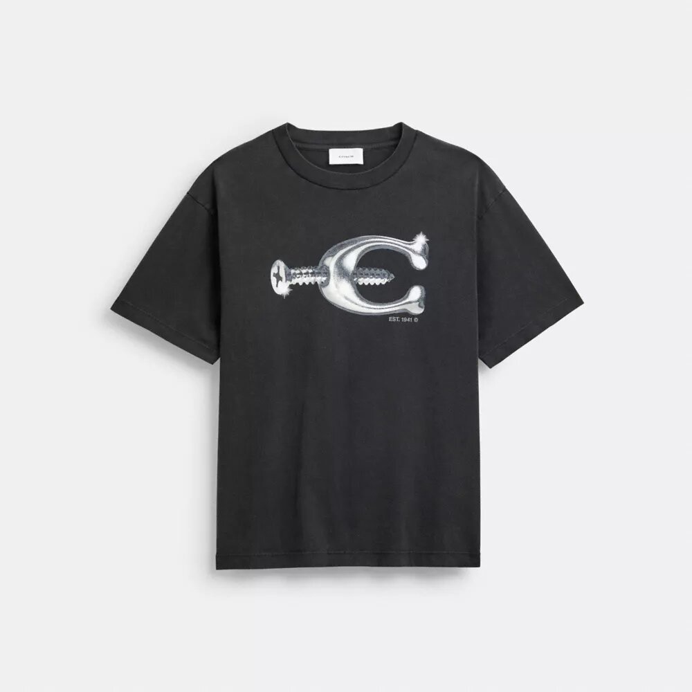 Hardware T-shirt i afslappet pasform af økologisk bomuld
