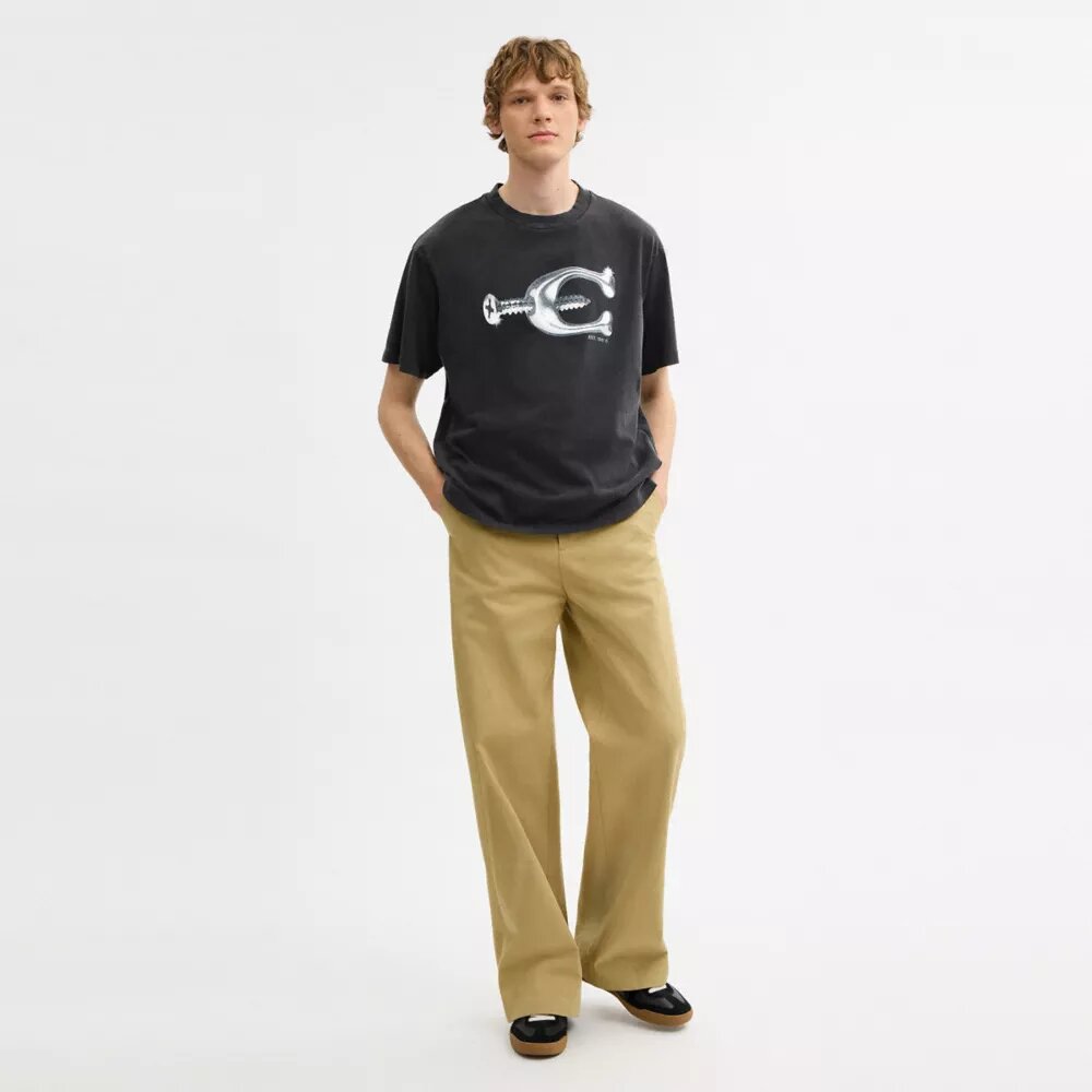 Hardware T-shirt i afslappet pasform af økologisk bomuld