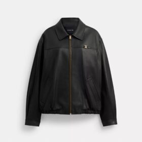 Heritage C-plakette Oversized læderjakke