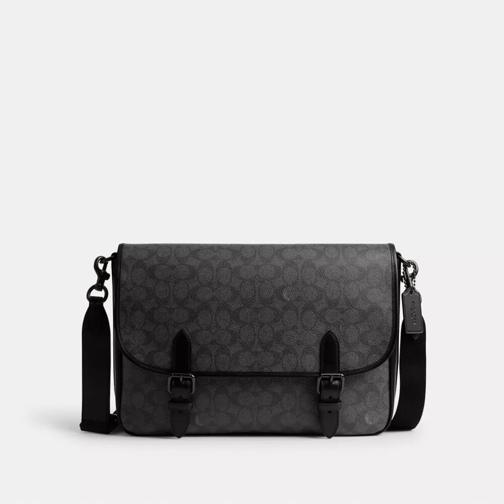 Hitch-messengertaske i Signature Canvas