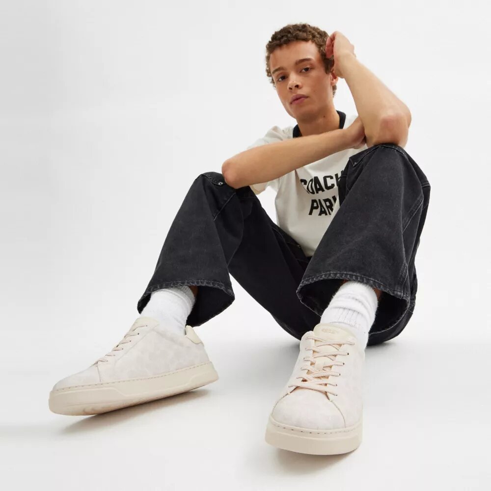 Høje sneakers i Signature Canvas