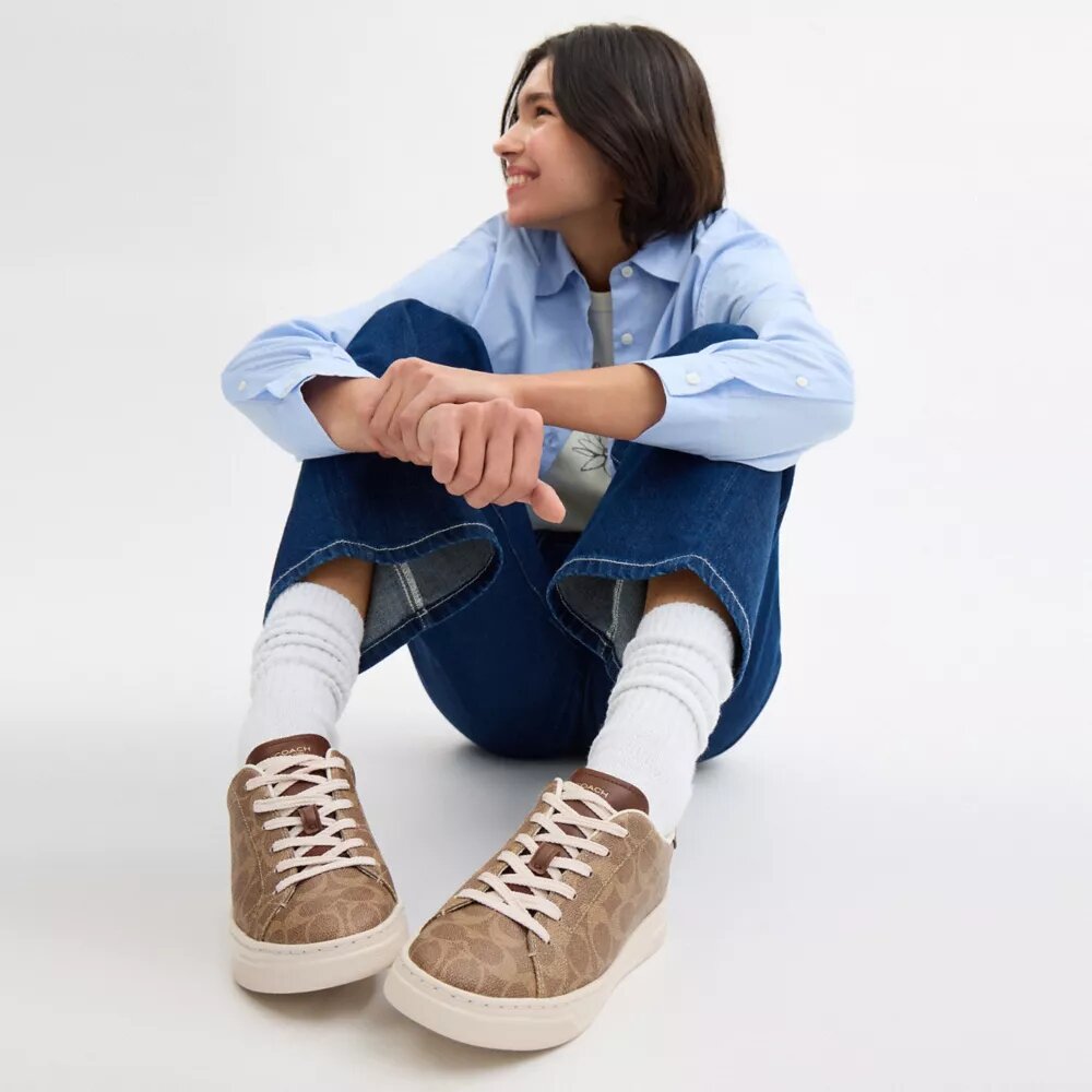 Høje sneakers i Signature Canvas
