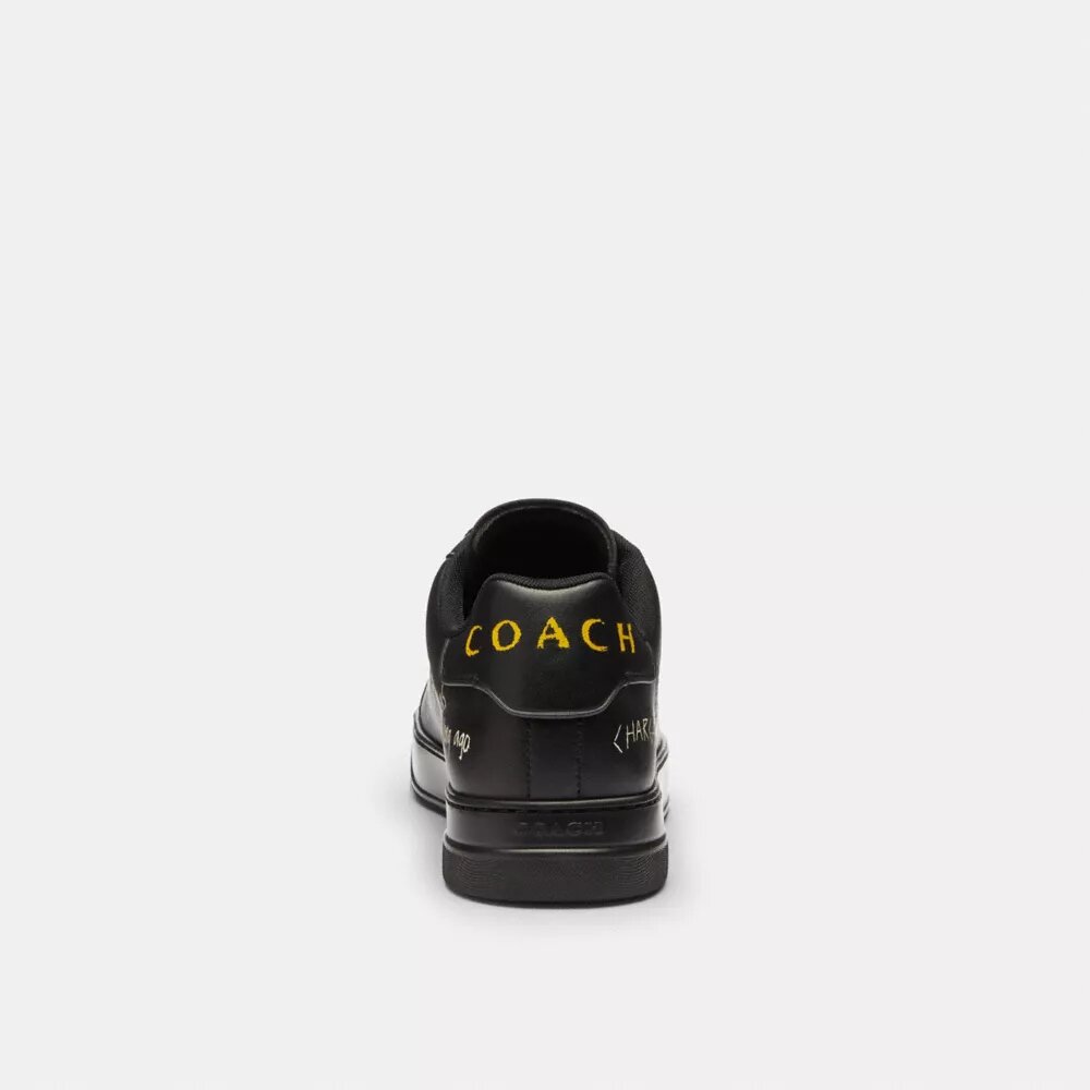 Høje sneakers med skitseprint