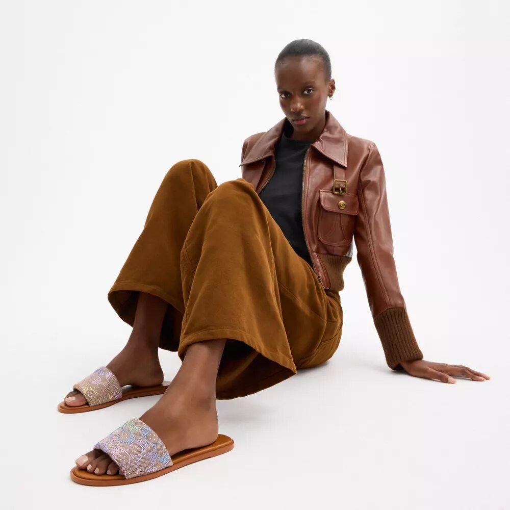 Holly-sandaler i Crystal Signature Jacquard
