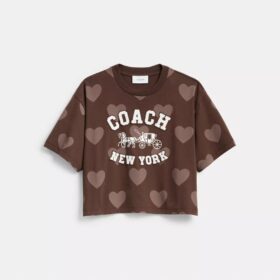 Horse and Carriage Heart kort T-shirt i økologisk bomuld
