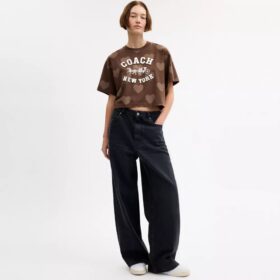 Horse and Carriage Heart kort T-shirt i økologisk bomuld