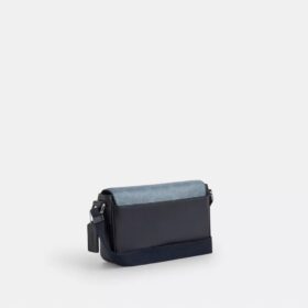 Jack lille crossbody-taske med klap i Ombre Signature Canvas