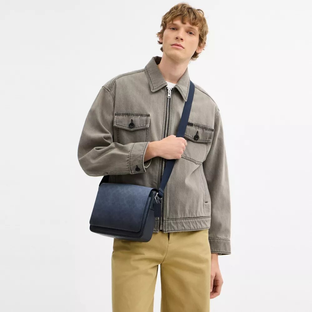 Jack Messenger-taske i Ombre Signature Canvas