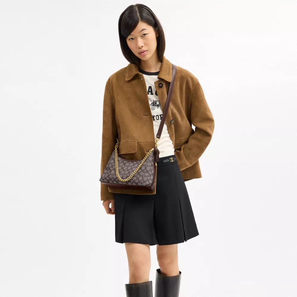 Juliet skuldertasker 25 i Signature Jacquard