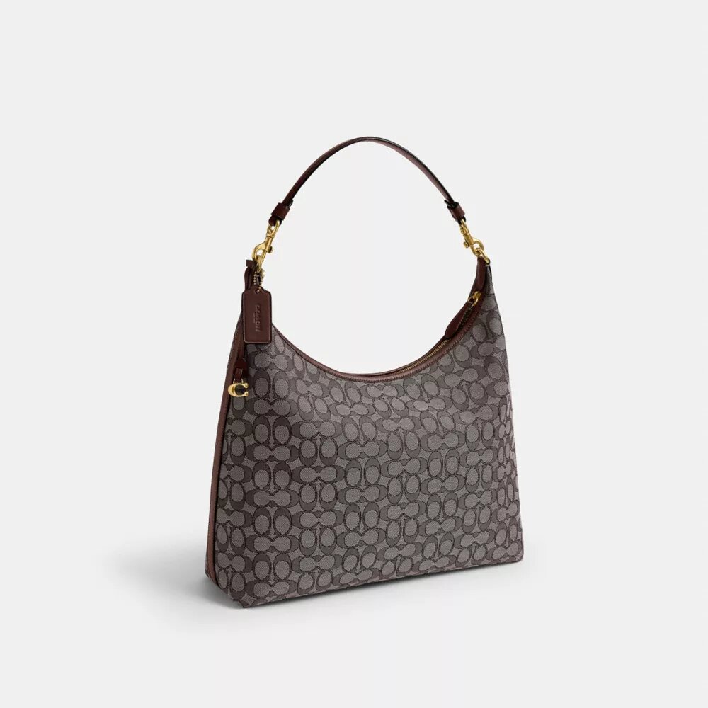 Juliet skuldertasker 38 i signatur-jacquard
