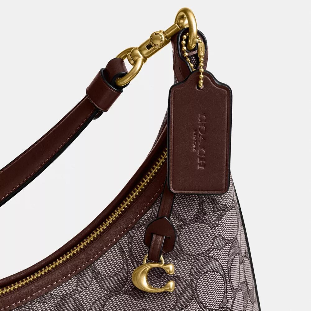 Juliet skuldertasker 38 i signatur-jacquard