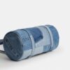 Kisslock Barrel-taske 28 i genbrugt denim