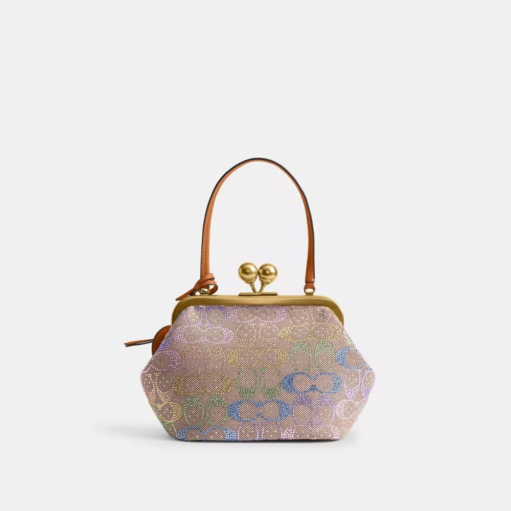 Kisslock Frame Bag 16 i Crystal Signature Jacquard