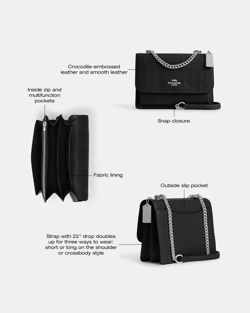 Klare crossbody-taske