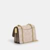 Klare crossbody-taske i blokmønstret Signature Canvas