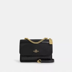 Klare crossbody-taske i signaturlæder