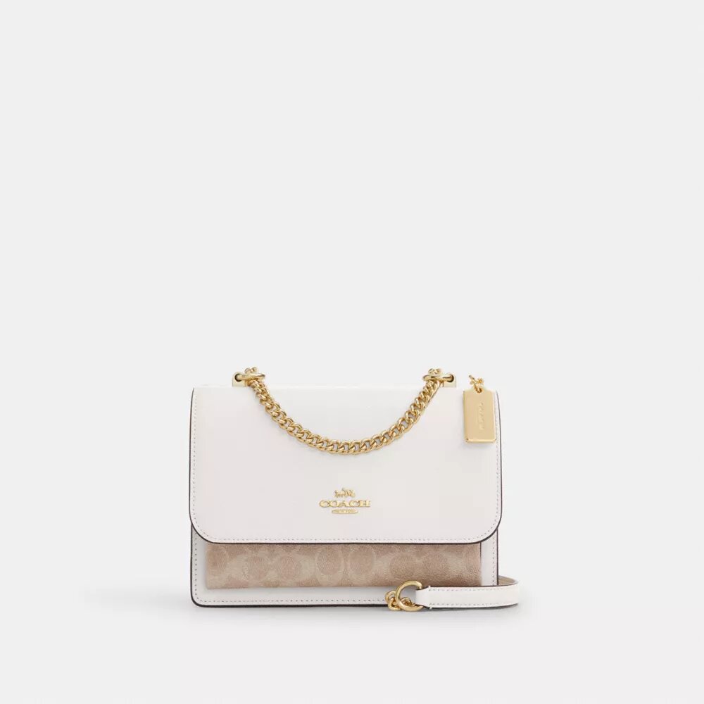 Klare crossbody-tasker i Signature Canvas