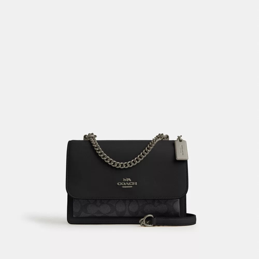 Klare crossbody-tasker i Signature Canvas