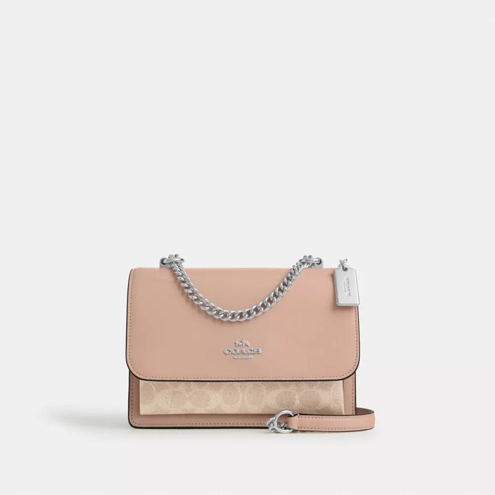 Klare crossbody-tasker i Signature Canvas