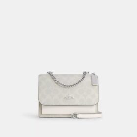 Klare crossbody-tasker i Signature Canvas